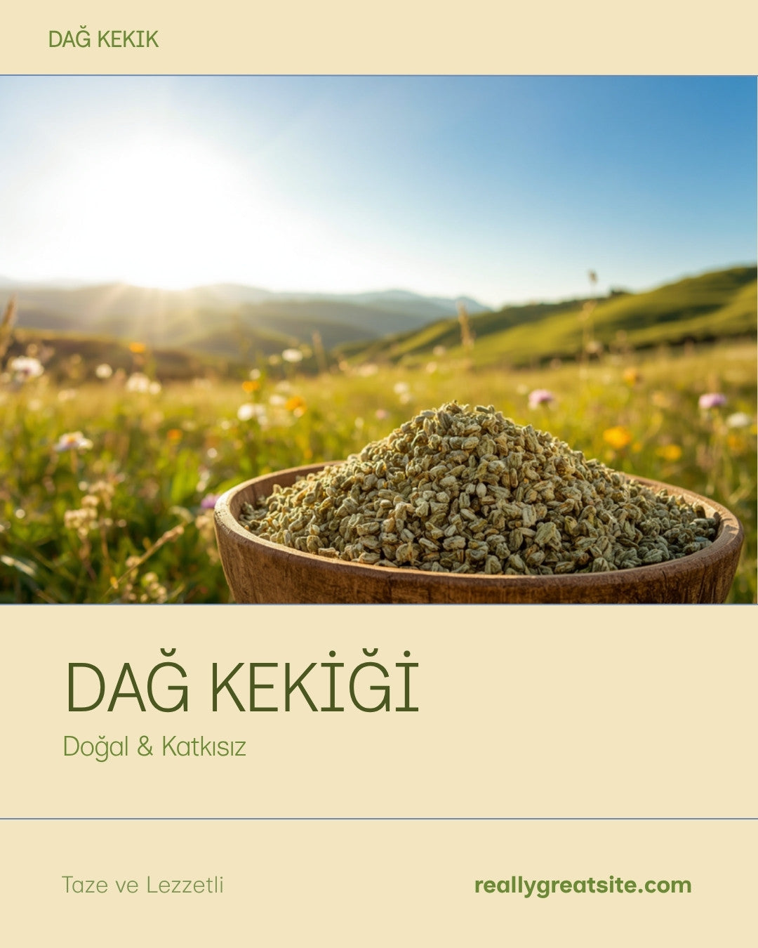 Dağ Kekiği – Doğal & Katkısız