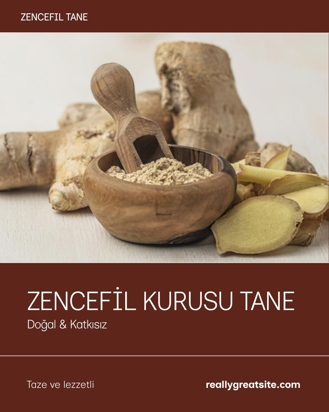 Zencefil Kurusu Tane – Doğal & Katkısız
