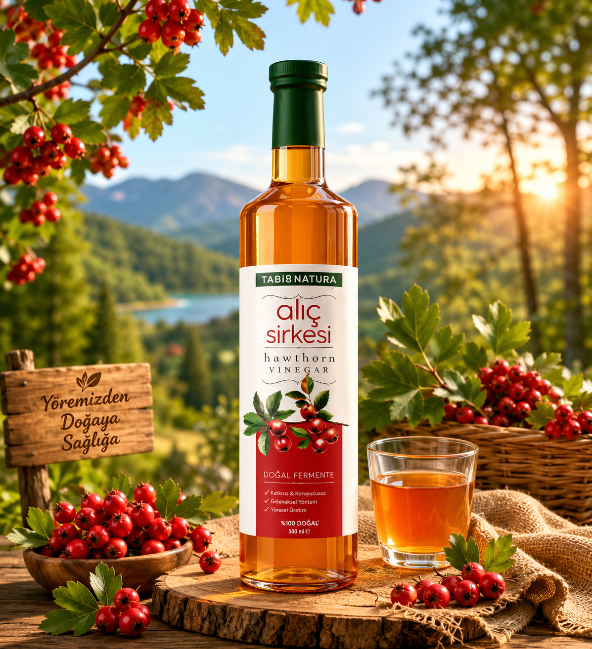 Alıç sirkesi Doğal fermente 500ml