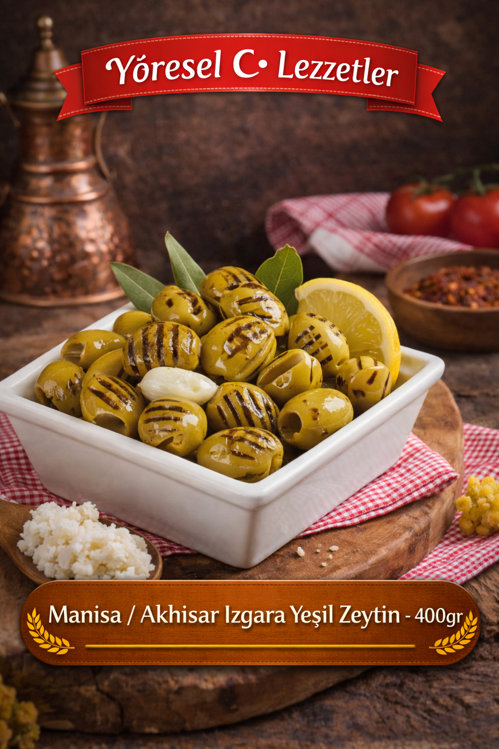 Manisa/Akhisar Izgara Yeşil Zeytin 700gram