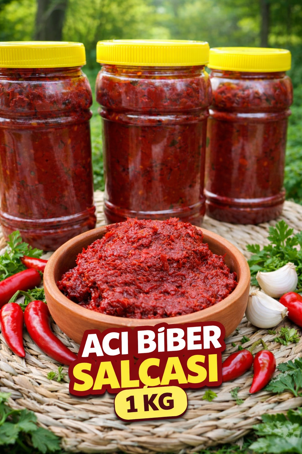 🌶️ Antep Acı Biber Salçası 1KG