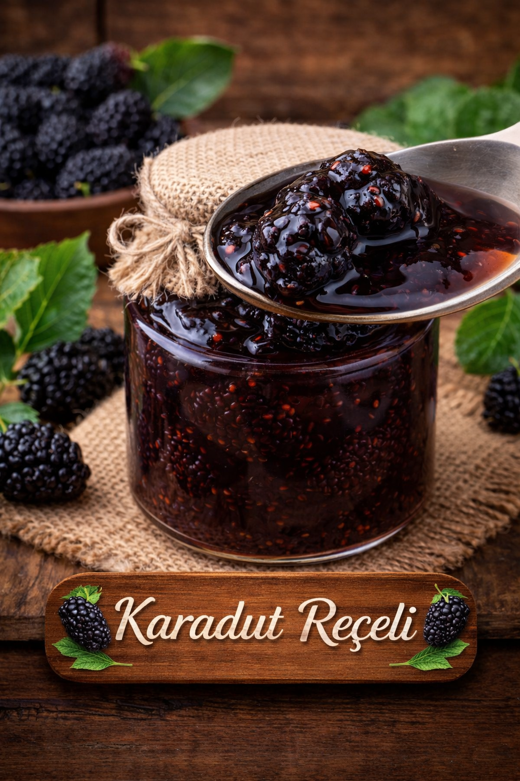 Karadut Reçeli – Katkısız Ev Yapımı 750gram