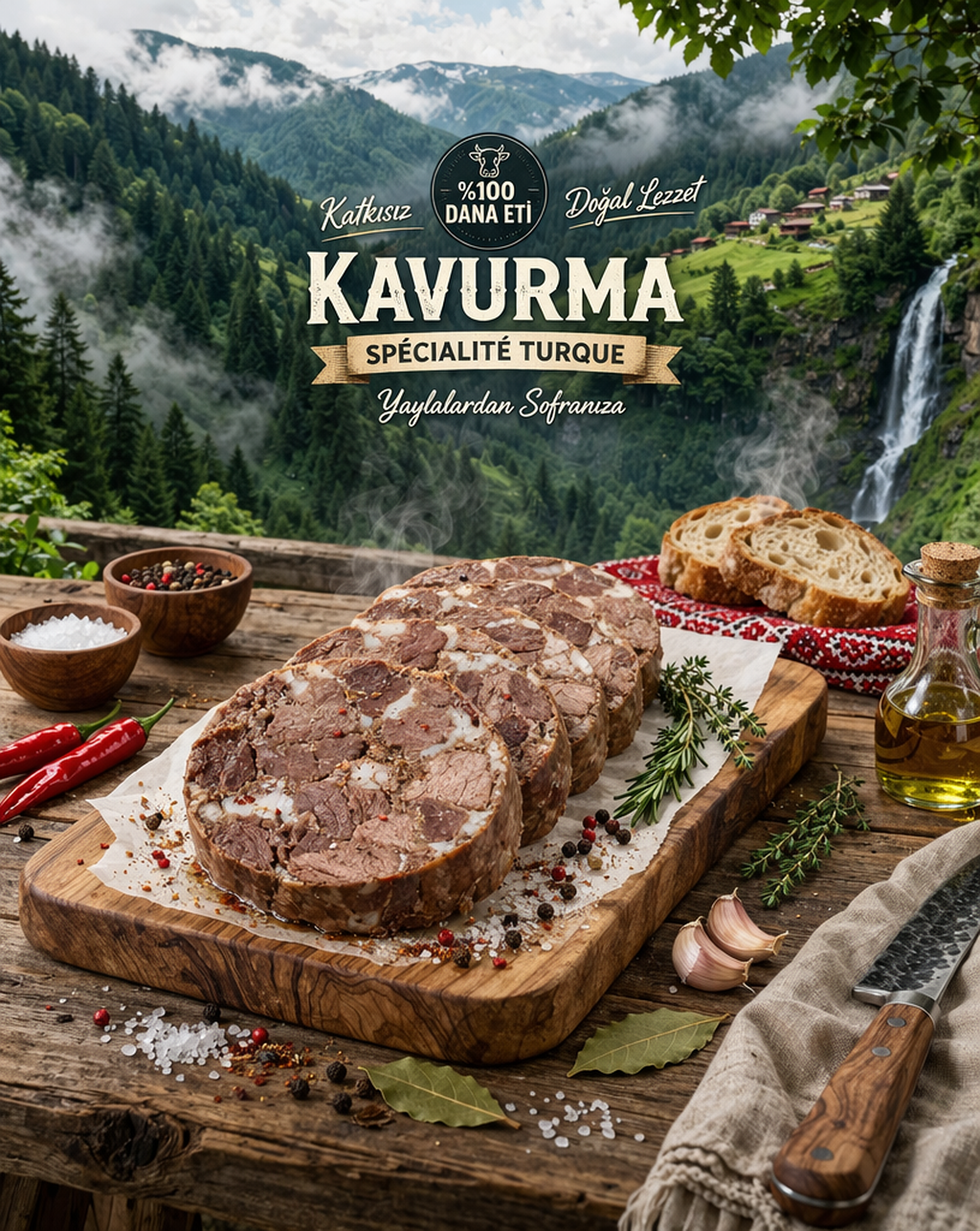 Rize Yöresel Dana Kavurma %100 500gram