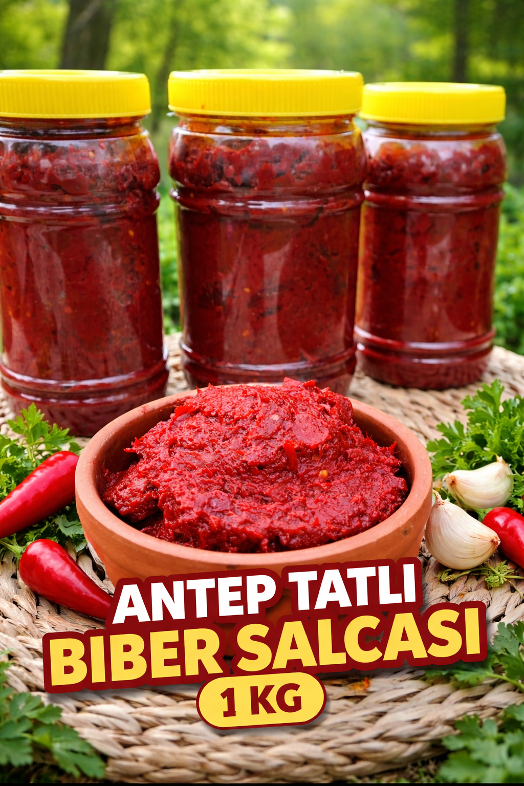 🌶️ Antep TATLI Biber Salçası 1KG –