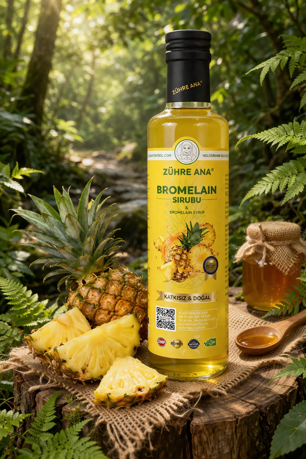 Zühre Ana Bromelain Şurubu – Sindirim & Bağışıklık